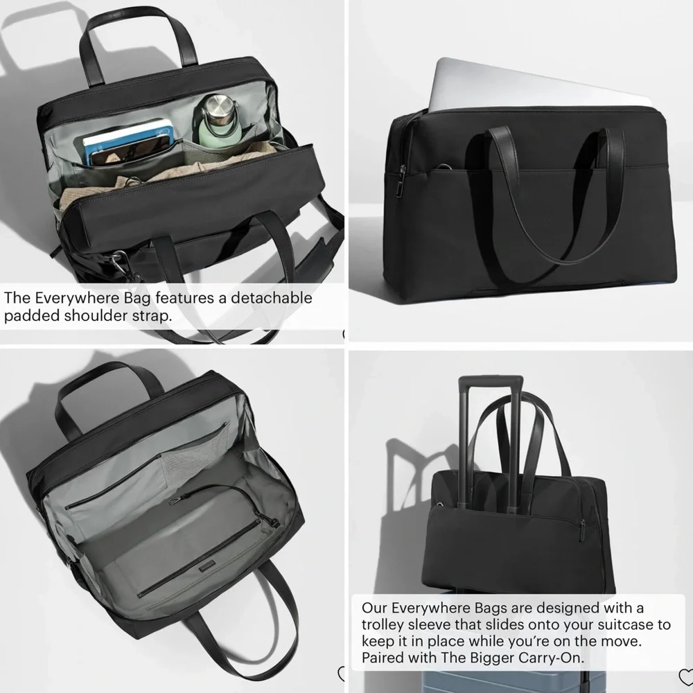 Away The Everywhere Bag in Jet Black EUC! - Picture 3 of 15